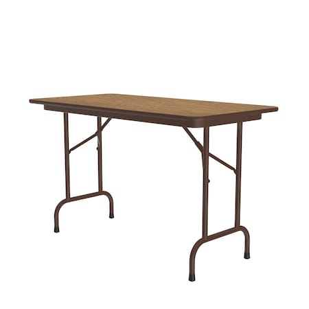 Correll CF Melamine Folding Tables 24x48 Medium Oak CF2448M-06